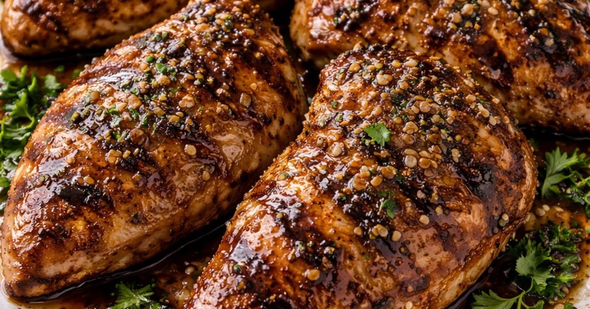 Grilled Chicken with Garlic-Balsamic Marinade | Mark Waltrip