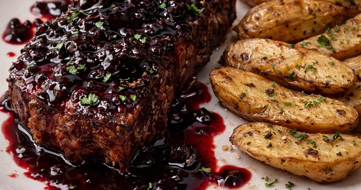 Steak Au Poivre with Jalapeño Reduction Sauce | Mark Waltrip